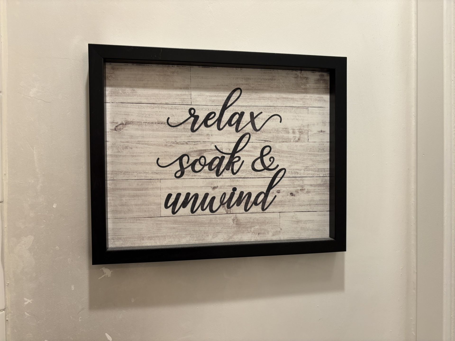 Relax, Soak, & Unwind Wall Art