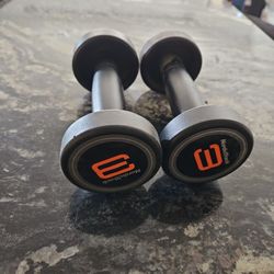 Nordictrack Studio Exercise Training Cycle s22i 3 Lb Dumbell Hand Weight Lot Of 2 NEW