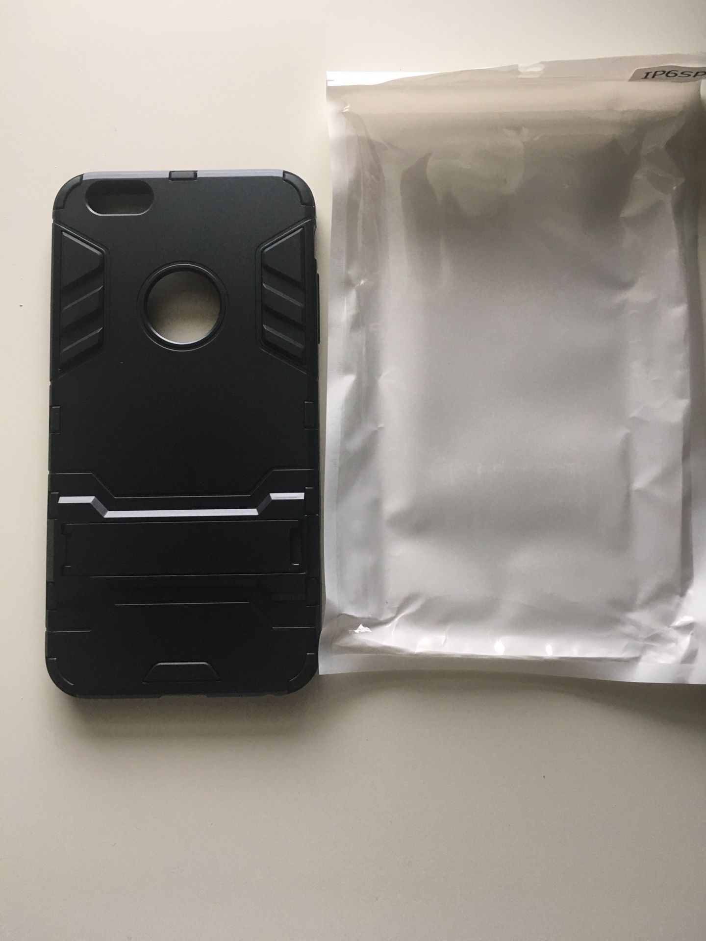 NWT IPhone 6S plus case with kickstand black