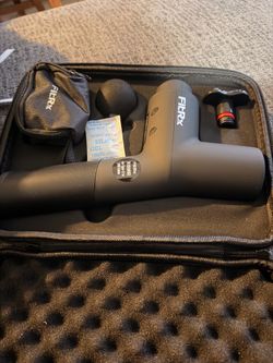 Tzumi FitRx Portable Muscle Massage Gun with Case