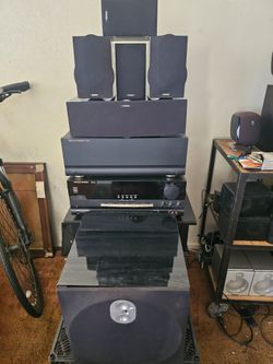 Harman Kardon AVR520 + PA5800 Amplifier + Energy 5.1 Home Theater System