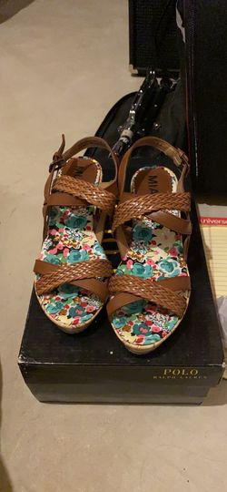 MIA girls cork wedge sandals