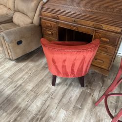 Red Velvet Chair