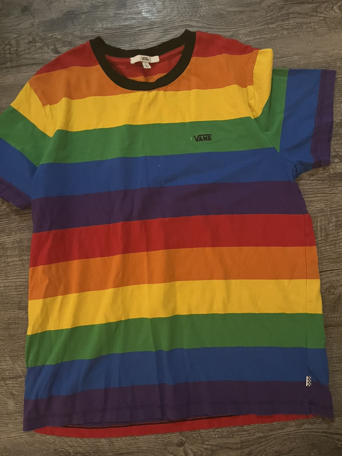 Women Vans Short Sleeve Shirt Size Large 