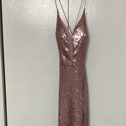 Pink Sequined Prom/ Homecoming Dress