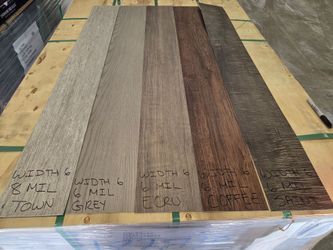 Top brand glue down plank on clearance from 50-90cents per sf. Mohawk and shaw lvp/lvt