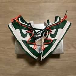 Nike Off-White Dunk Low Pine Green (Size 5)