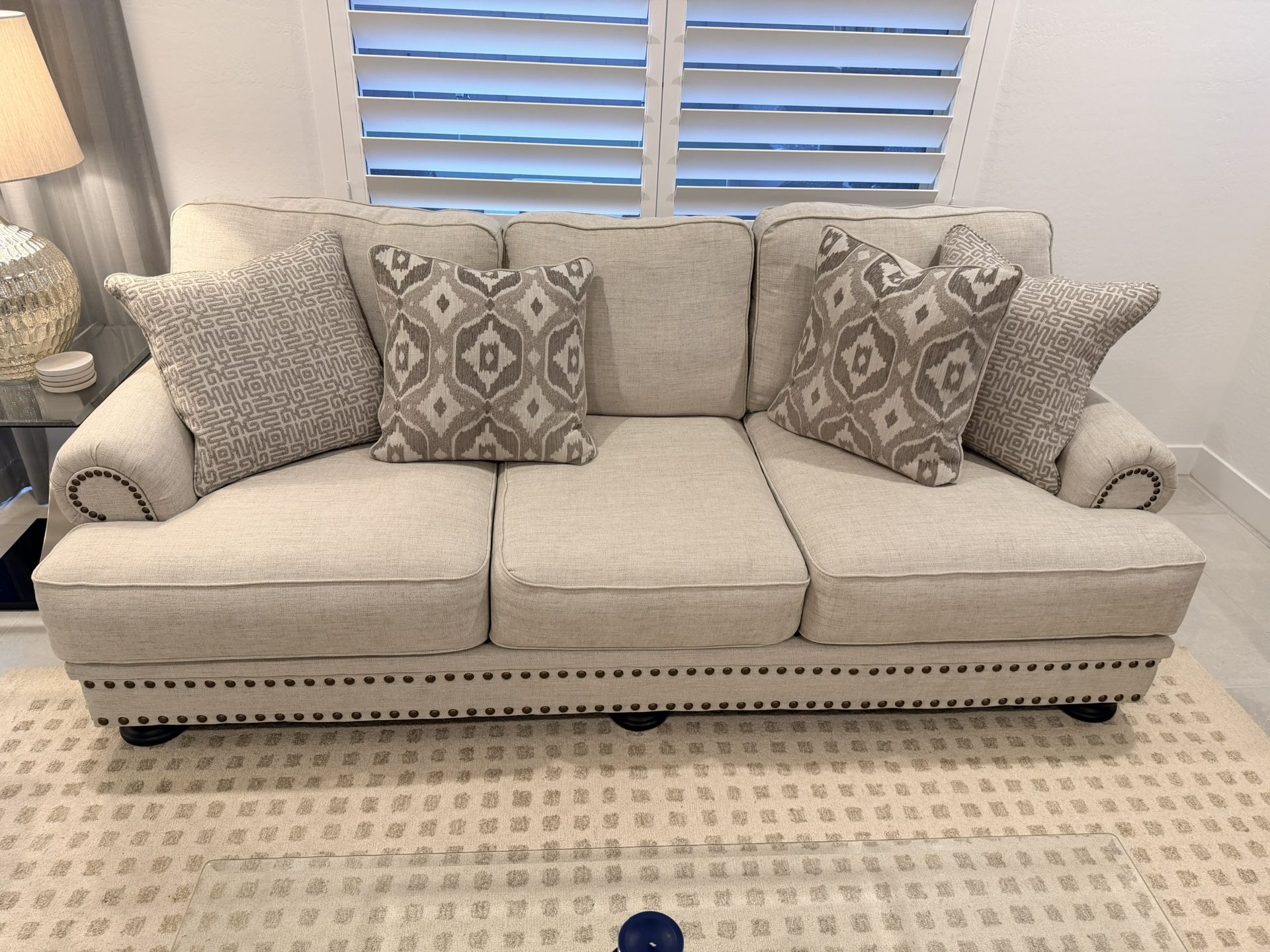 3 Seat Couch And Oversized Chair