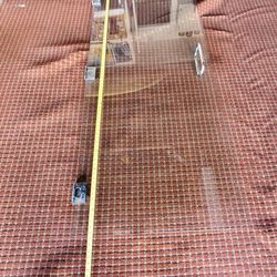 76.5x33.25.  3/8 Thick Shower Glass Door For 36x36 Inch Shower 