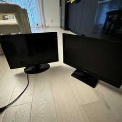 2 Monitors - LG And Seiki tv