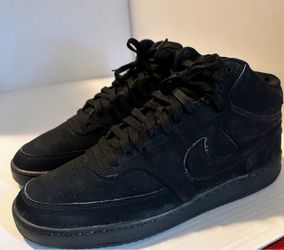 Nike Court visión mid black Shoes Mens Size 10