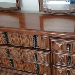 Dresser Armoire With Mirrors 
