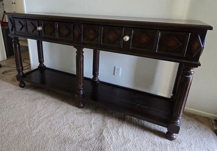 Dark Brown Table Console