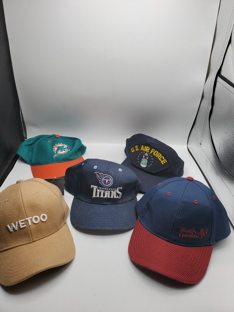 Lot Of 5 Baseball Caps