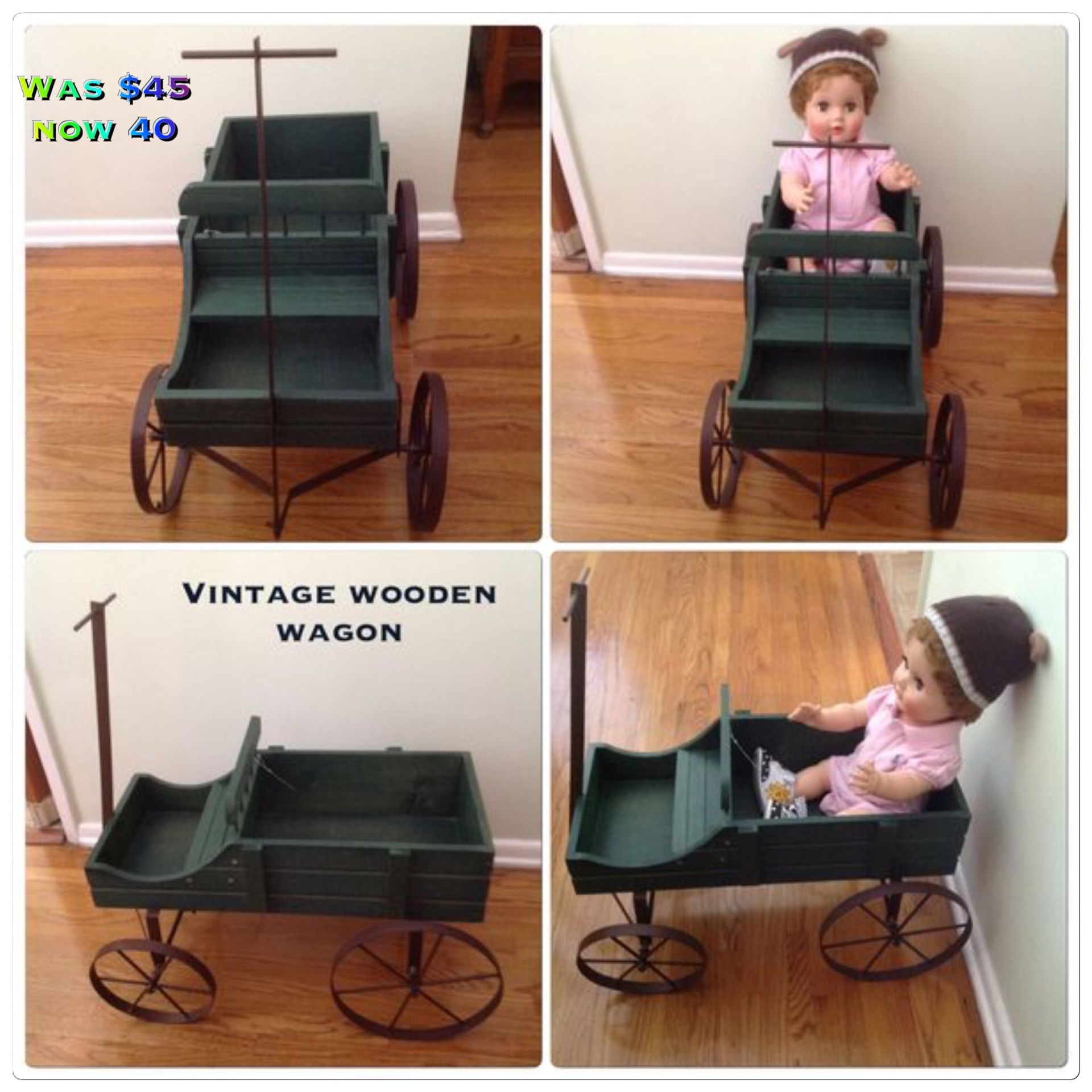Vintage Wooden Wagon