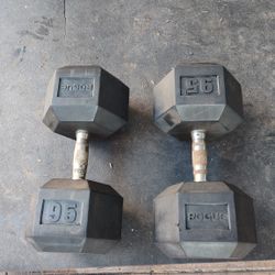 95 lb Dumbbells 