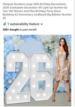 4ft. Marquee numbers! THESE ARE HALF PRICE!!