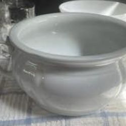 Vintage Royal Ironstone White China Chamber Pot ** READ BELOW