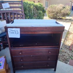 Crib Changing Table Dresser