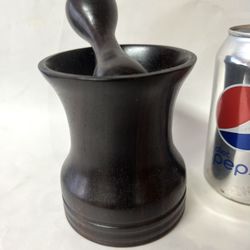 Antique Rosewood Mortar and Pestle Grinder