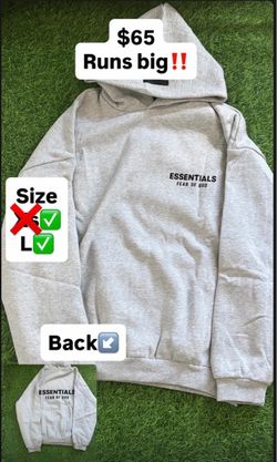 White and grey essentials hoodies