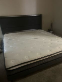 Full set must go. King bed with platform -150
