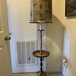 Antique Floor Oil Lamp