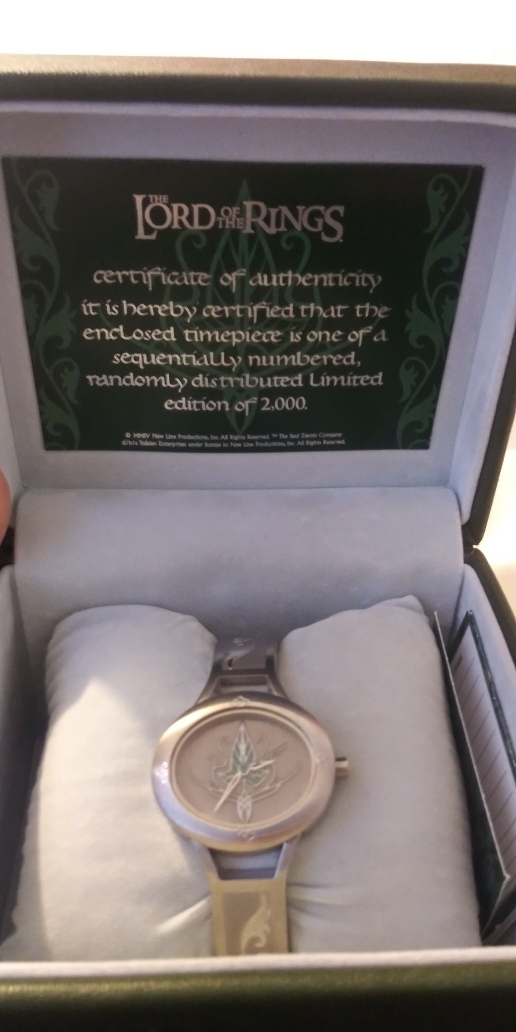 NIB Fossil Lord Of The Rings Limited Edition Watch Elven Arwen