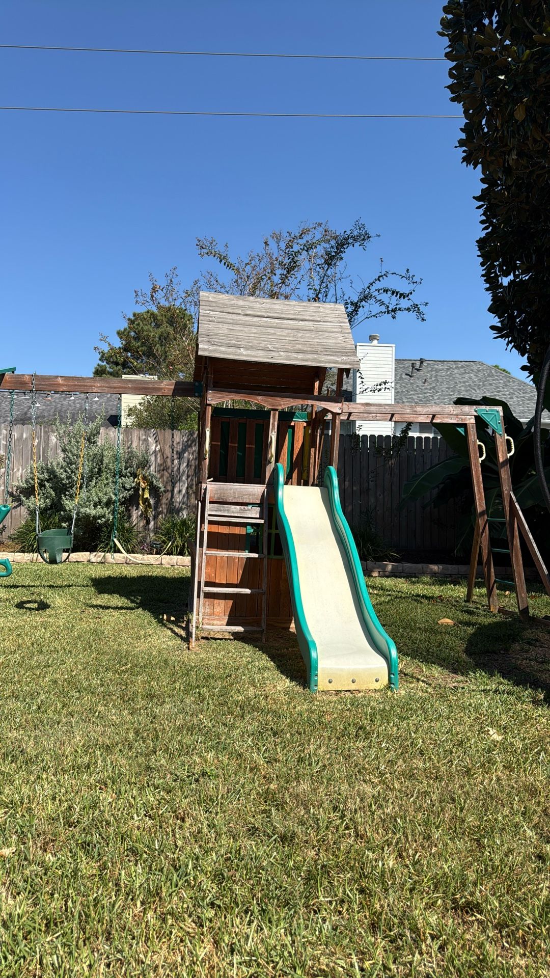 Outdoor Kids Playground Wood Patio