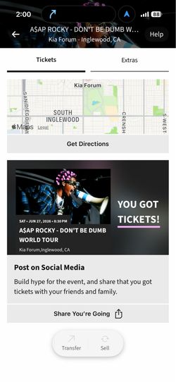 Asap rockyLa tickets