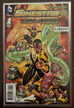 DC Comics Sinestro #1 Variant Cover Dale Eaglesham Beware His Power! 2014
