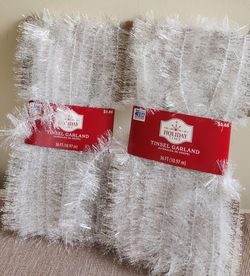 36 ft White Christmas Garland