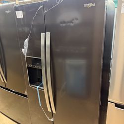 Whirlpool 36” side by side refrigerator