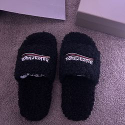 Balenciaga Fur Slides