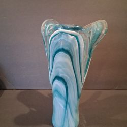 Italian Hand Blowen  Murano Art Vase