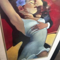 Bill Brauer Framed Art Print  "Scarlet Dancer"