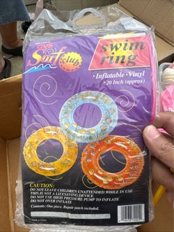 Bulk lot of 6 vintage 1994 exclusive cvs surf club inflatable swim ring vinyl 20inches