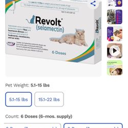 Revolt Flea Treatment (Small Cat)