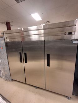3 door stainless steel cooler
