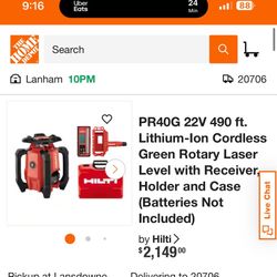 Green rotary laser self leveling 