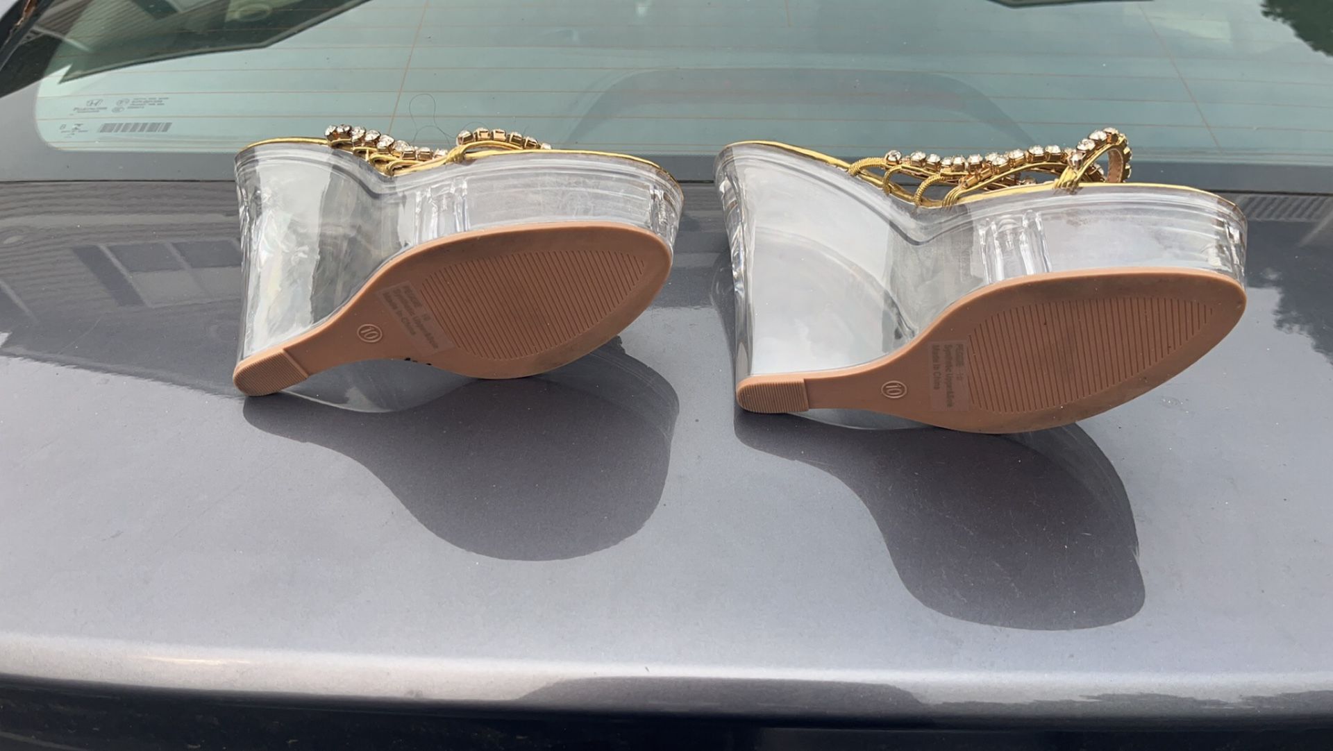 Fashion Nova Clear Heels
