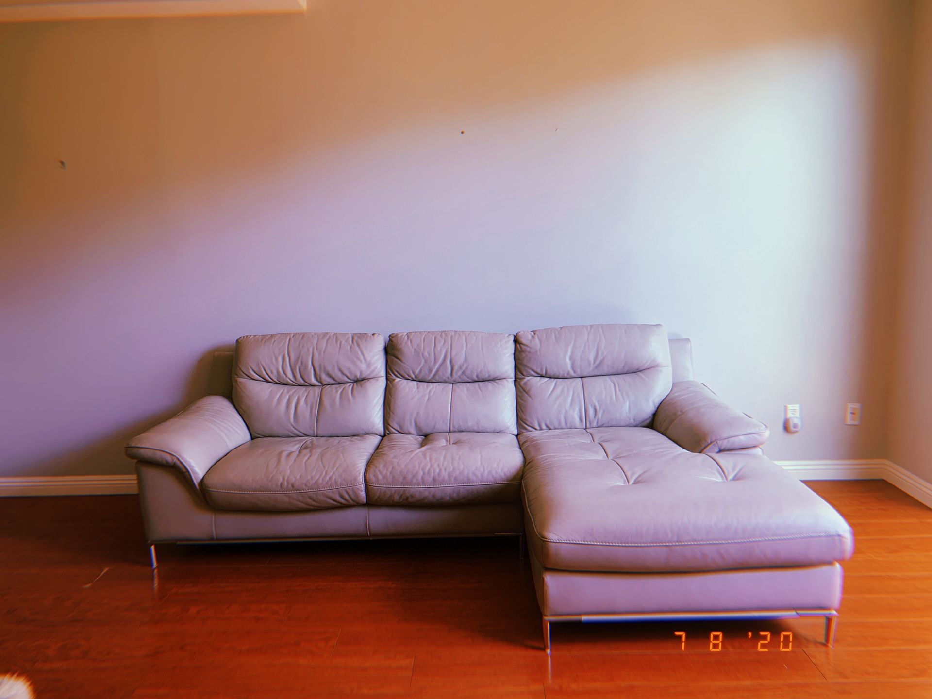 Real Leather Sectional Sofa