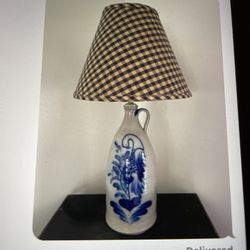 Vintage Pottery Glazed lamp