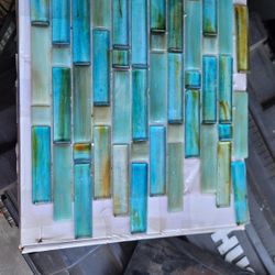 Blue Beach Ceramic Mosiac Glass Tile