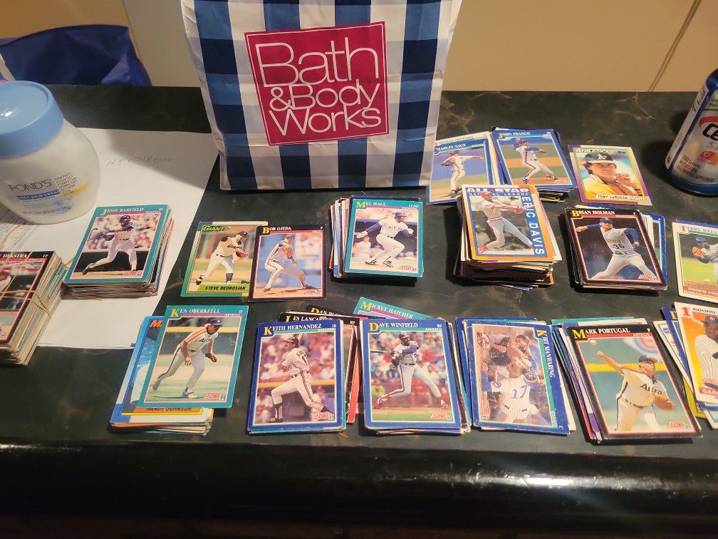 Baseball cards and puzzle 