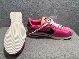 Nike Cortez pink and green