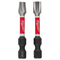 Milwaukee SHOCKWAVE ECX1/ECX2 2" Impact Insert Bits Set, 2-Pack