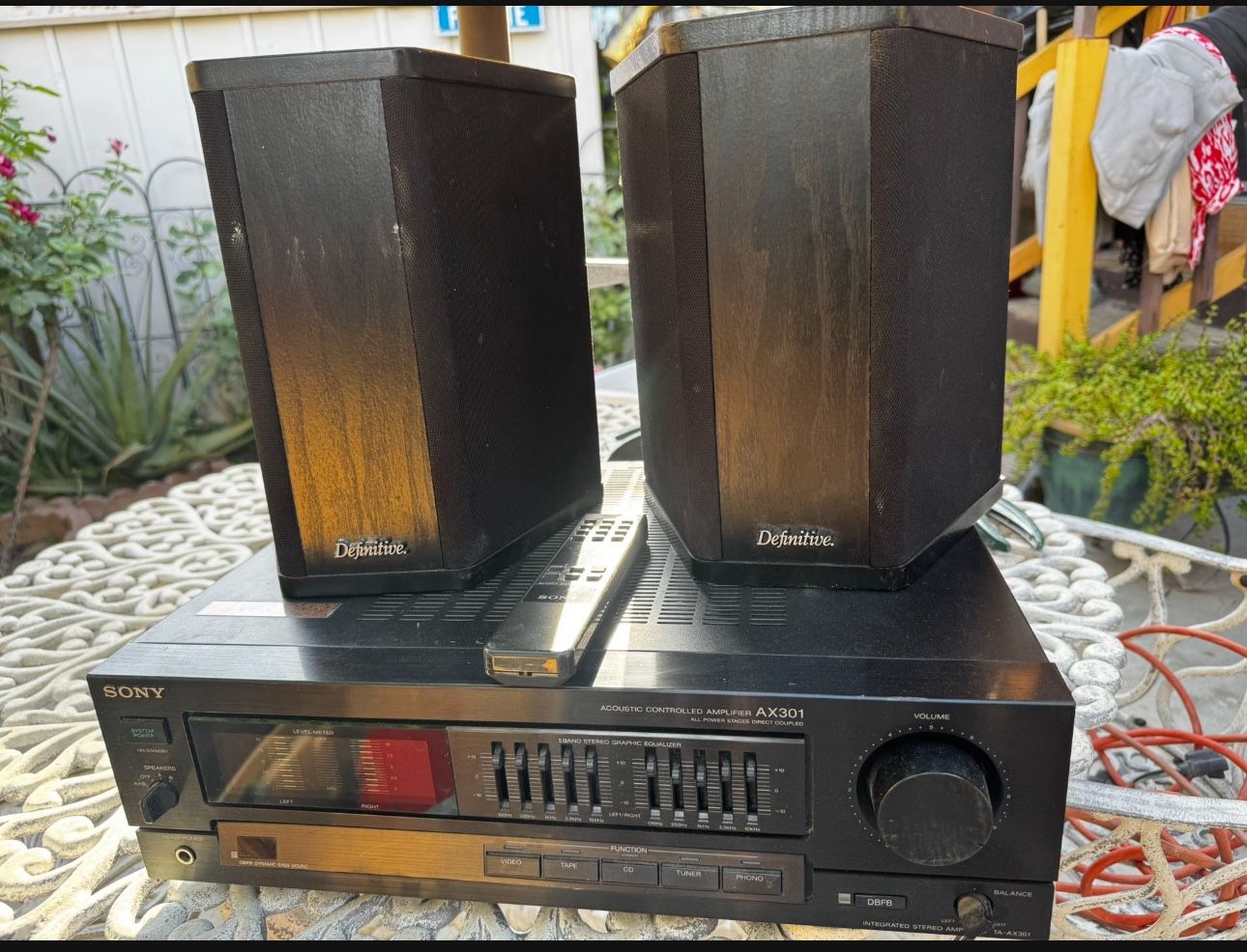sony receiver & speakers