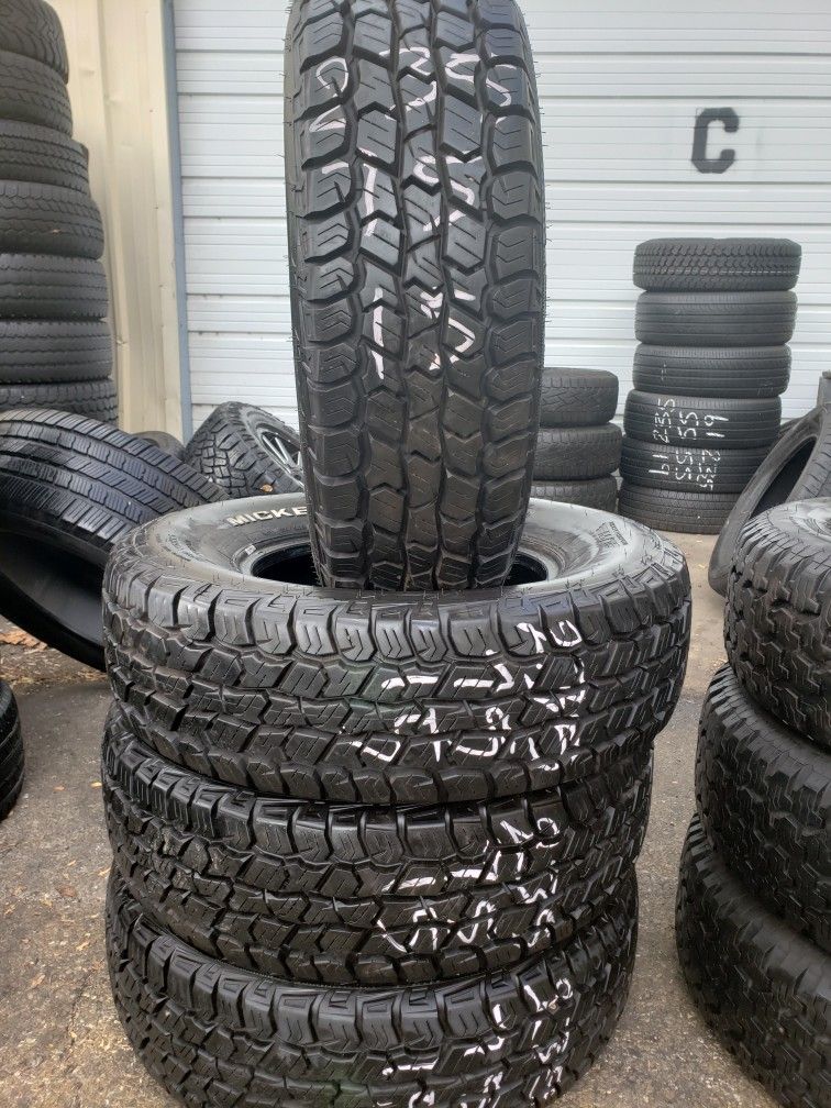 4 Like New Mickey Thompson Tires 235/75/15 $350 Install And Balance Included