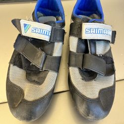 Shimano clip-in bike shoes
